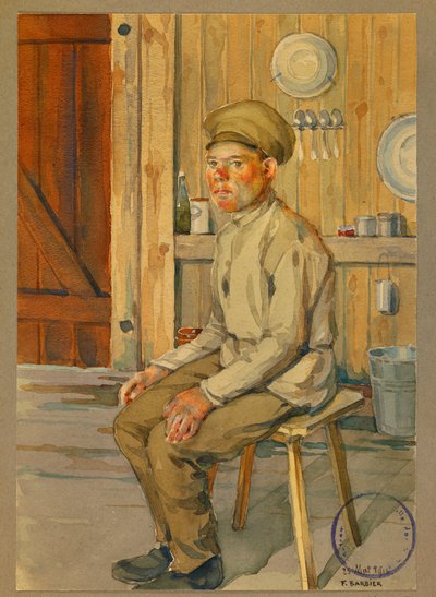 Ritratto del prigioniero russo Dimitri,Gustrow da Fernand Barbier