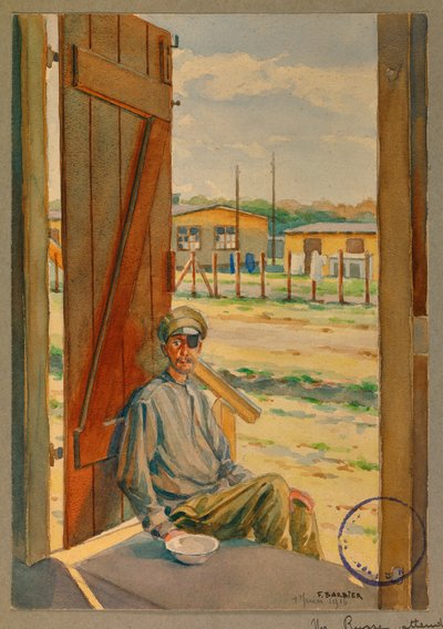 ritratto di un prigioniero russo, Gustrow da Fernand Barbier