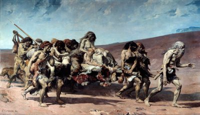 Caino, dettaglio. Illustrazione del romanzo di Victor Hugo La Leggenda dei Secoli da Fernand Cormon