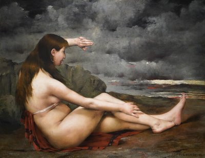 La ragazza che guarda il mare da Fernand Cormon