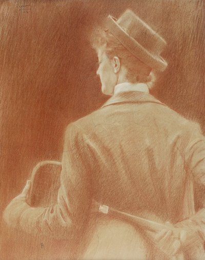 Una giocatrice di tennis (studio per "Memories") da Fernand Khnopff