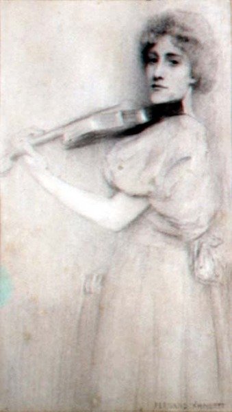 Un violinista da Fernand Khnopff