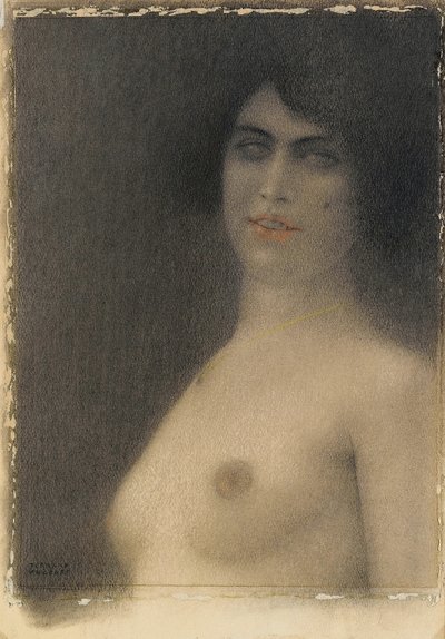 Des cheveux noirs da Fernand Khnopff