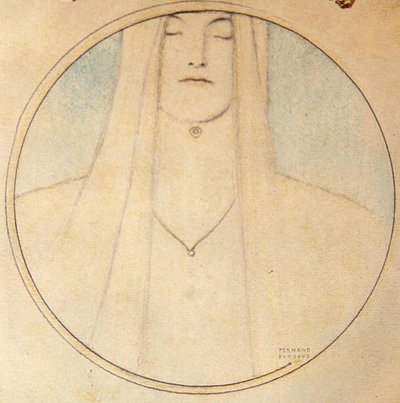 Testa di una Donna da Fernand Khnopff