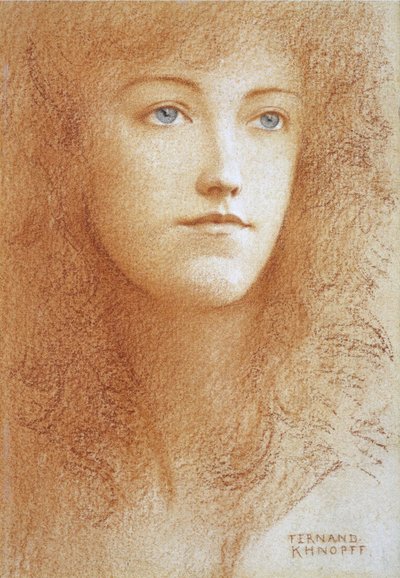 Ritratto di giovane donna inglese da Fernand Khnopff