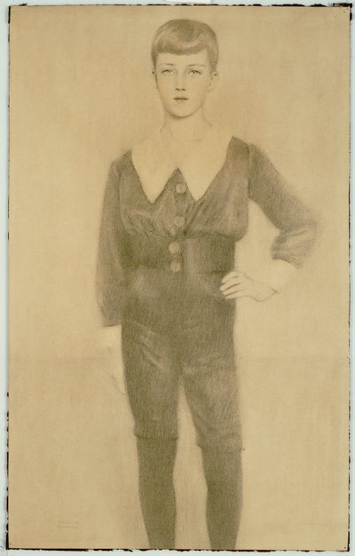 Principe Leopoldo del Belgio, Duca di Brabante, 1913 da Fernand Khnopff