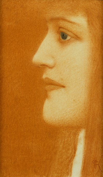 Studio di una donna di profilo, 1910 da Fernand Khnopff