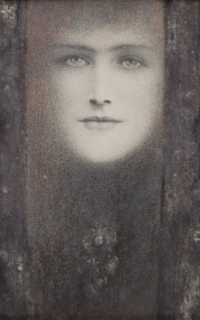 La maschera, con una tenda nera, c.1909 da Fernand Khnopff