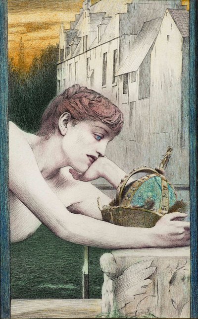 Une ville morte. Con Georges Rodenbach, 1889 da Fernand Khnopff