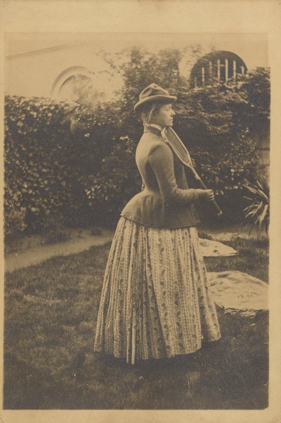 Donna con racchetta da tennis, studio per "Memorie, c.1889 da Fernand Khnopff