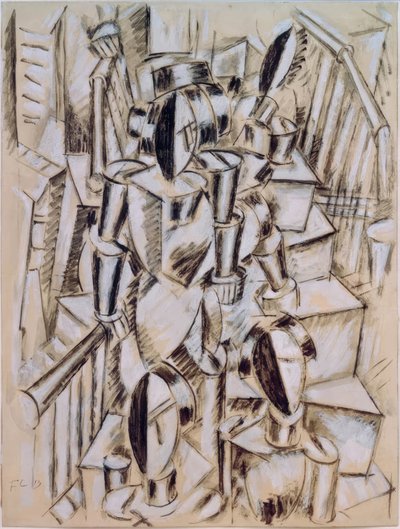 Figure su una scala da Fernand Leger