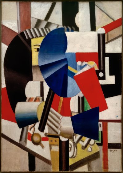 Donna con specchio da Fernand Leger