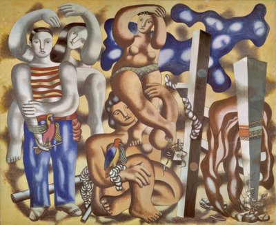 Composizione con due pappagalli da Fernand Leger