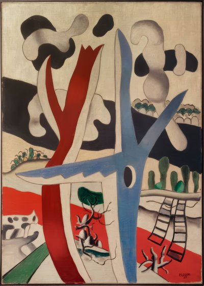 Paesaggio con albero blu da Fernand Leger