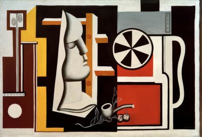 Natura morta con maschera di gesso da Fernand Leger