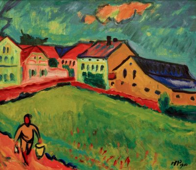 Bordo di un prato vicino a Moritzburg da Fernand Leger