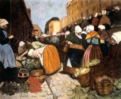 Mercato a Brest, 1899 da Fernand Piet