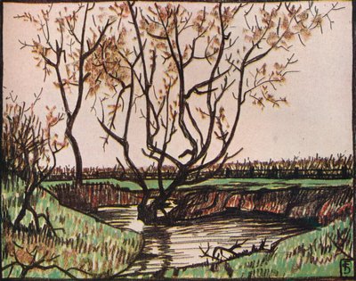 Le Ruisseau, ca. 1919 da Fernand Scouflaire