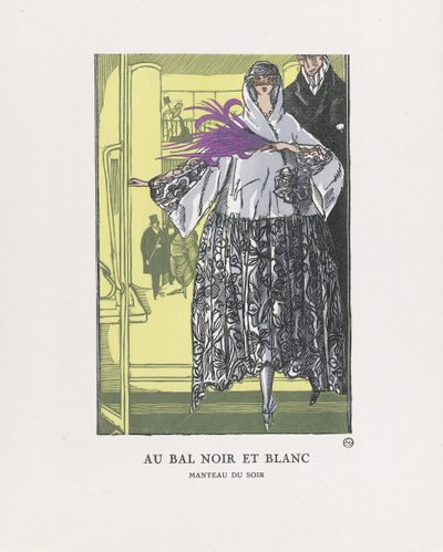 Au Bal Noir et Blanc, pub. 1921 da Fernand Siméon