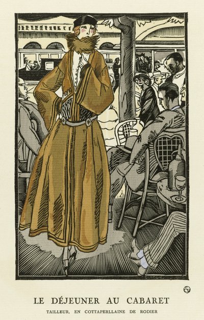 Le Dejeuner au Cabaret, pub. 1921 da Fernand Siméon