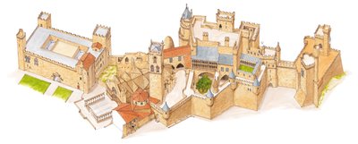 Castello di Olite. Navarra, Spagna da Fernando Aznar Cenamor