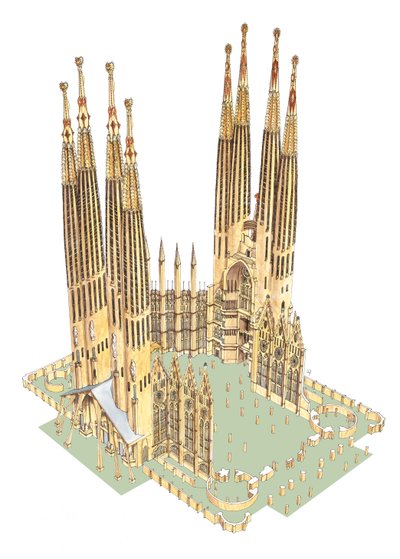 La Sacra Famiglia, Antonio Gaudi. Barcellona, Spagna da Fernando Aznar Cenamor