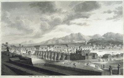 Veduta del Forte Santiago a Manila da Fernando Brambila