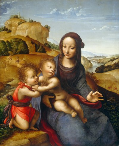Madonna col Bambino e il piccolo San Giovanni da Fernando Yáñez de la Almedina