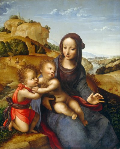 Madonna col Bambino e il piccolo San Giovanni, c. 1505 da Fernando Yáñez de la Almedina