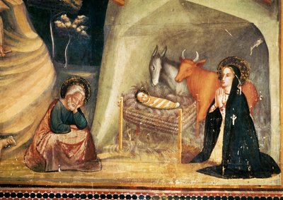 Natività, dalla Cappella di San Michele, Monastero di Pedralbes, Barcellona da Ferrer Bassa