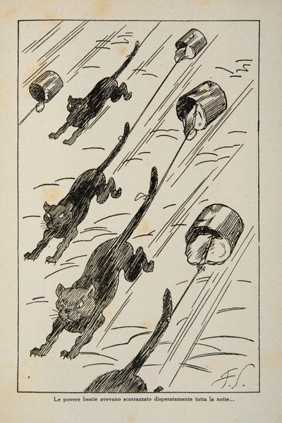 Illustrazione da un libro per bambini, c.1920-30 da Filiberto Scarpelli
