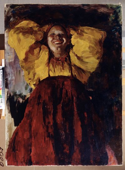 Donna in giallo da Filipp Andreevich Maliavin