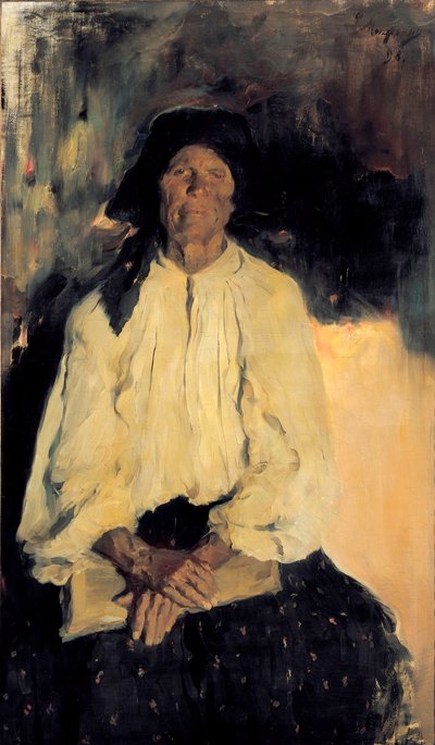 Ritratto di una vecchia signora da Filipp Andreevich Maliavin