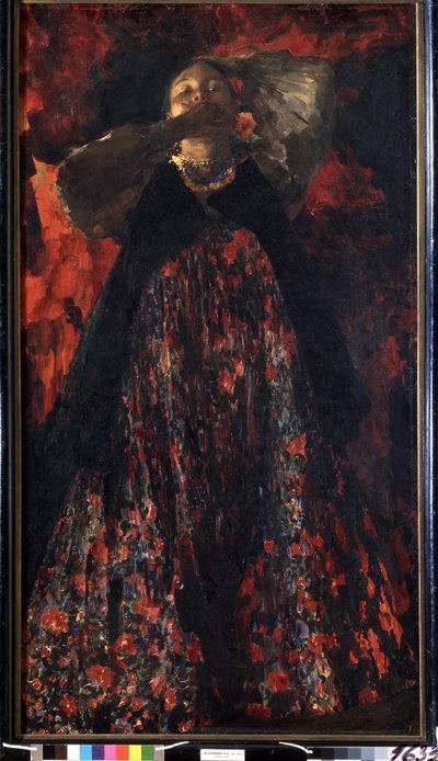 Una ragazza da Filipp Andreevich Maliavin