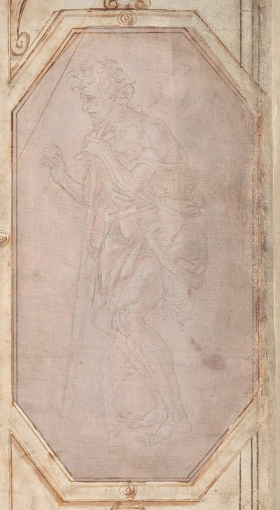 Uomo con un bastone da Filippino Lippi