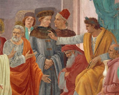 San Pietro Confronta Simon Mago davanti a Nerone (dettaglio) da Filippino Lippi