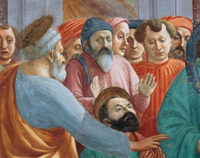 Santi e folla (dettaglio) da Filippino Lippi