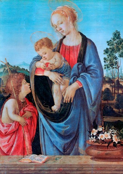 La Vergine e il Bambino con San Giovanni, 1480 da Filippino Lippi