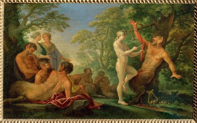 Le supplice de Marsyas - La punizione di Marsyas, Rame ... da Filippo (circle of) Lauri