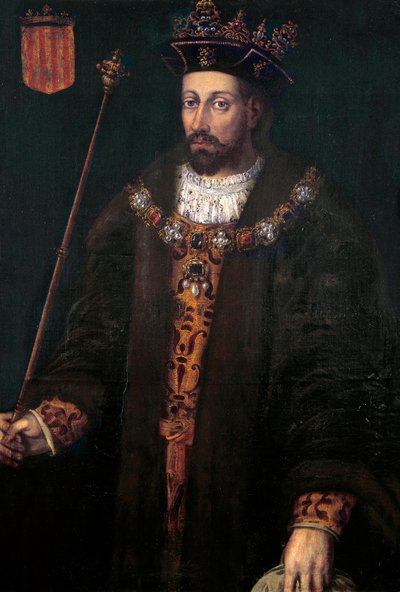 Ritratto di Alfonso III di Catalogna, IV di Aragona, detto il Benigno (1299 - 1336), re di Aragona e Sardegna (1327-1336) da Filippo Ariosto