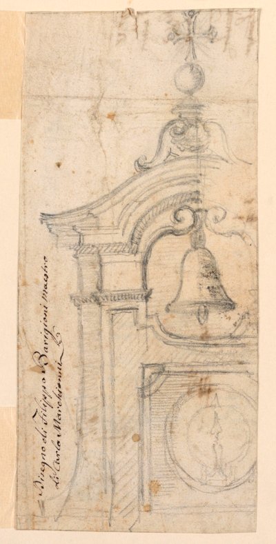 Progetto per un campanile da Filippo Barigioni