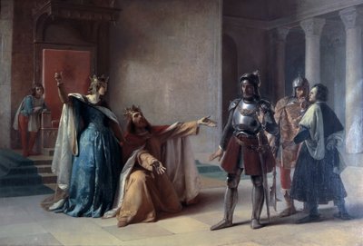 Imperatore Federico Barbarossa e Duca Enrico il Leone a Chiavenna, prima del 1860 da Filippo Carcano