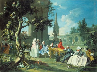 Concerto in un Giardino, c.1750 da Filippo Falciatore