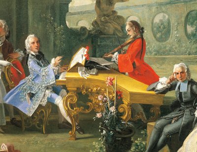 Concerto in un giardino (dettaglio) da Filippo Falciatore