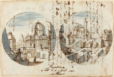 Fantasie architettoniche con templi e piramidi da Filippo Juvarra