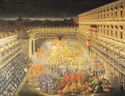 Festa in onore della regina Cristina (1626-89) di Svezia al Palazzo Barberini da Filippo Lauri