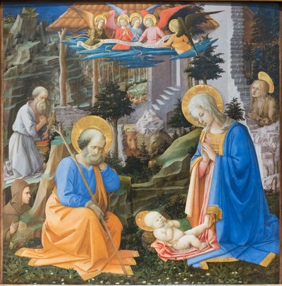 Adorazione del Bambino Gesù con santi e angeli da Filippo Lippi