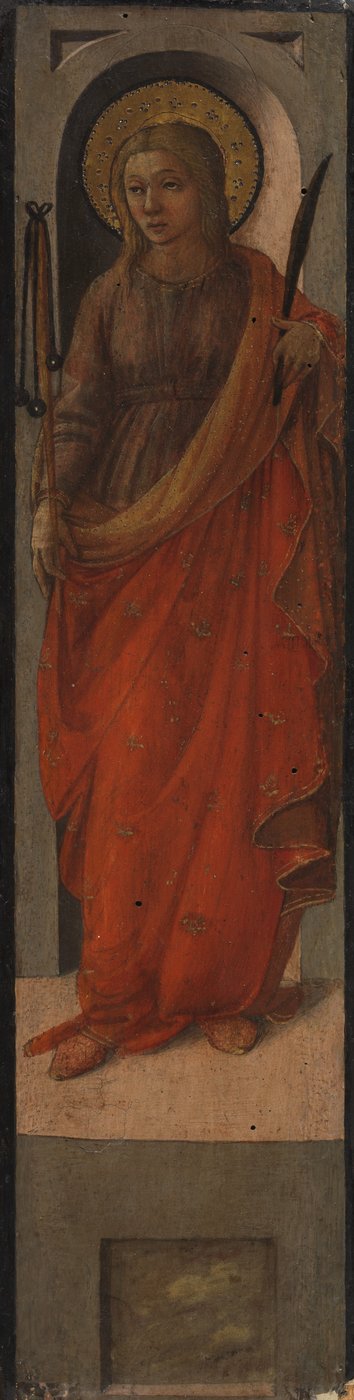 Santa con un flagello da Fra Filippo Lippi