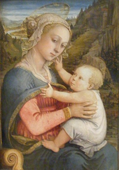 Tedesco: Maria mit Kind Madonna con bambino da Filippo Lippi