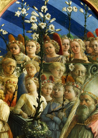 Incoronazione Maringhi o Incoronazione della Vergine di Filippo Lippi, dettaglio da Filippo Lippi